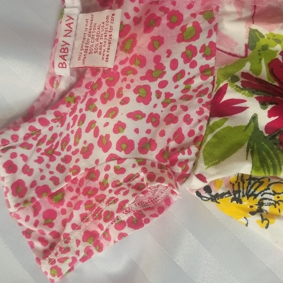 BABY NAY LAYERED DRESS SIZE 18 MONTHS PINK FLORAL -COTTON - Picture 7 of 8
